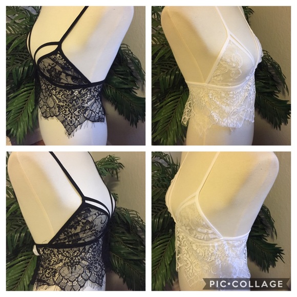 Feminine! Floral Lace Bralette M - Picture 3 of 8